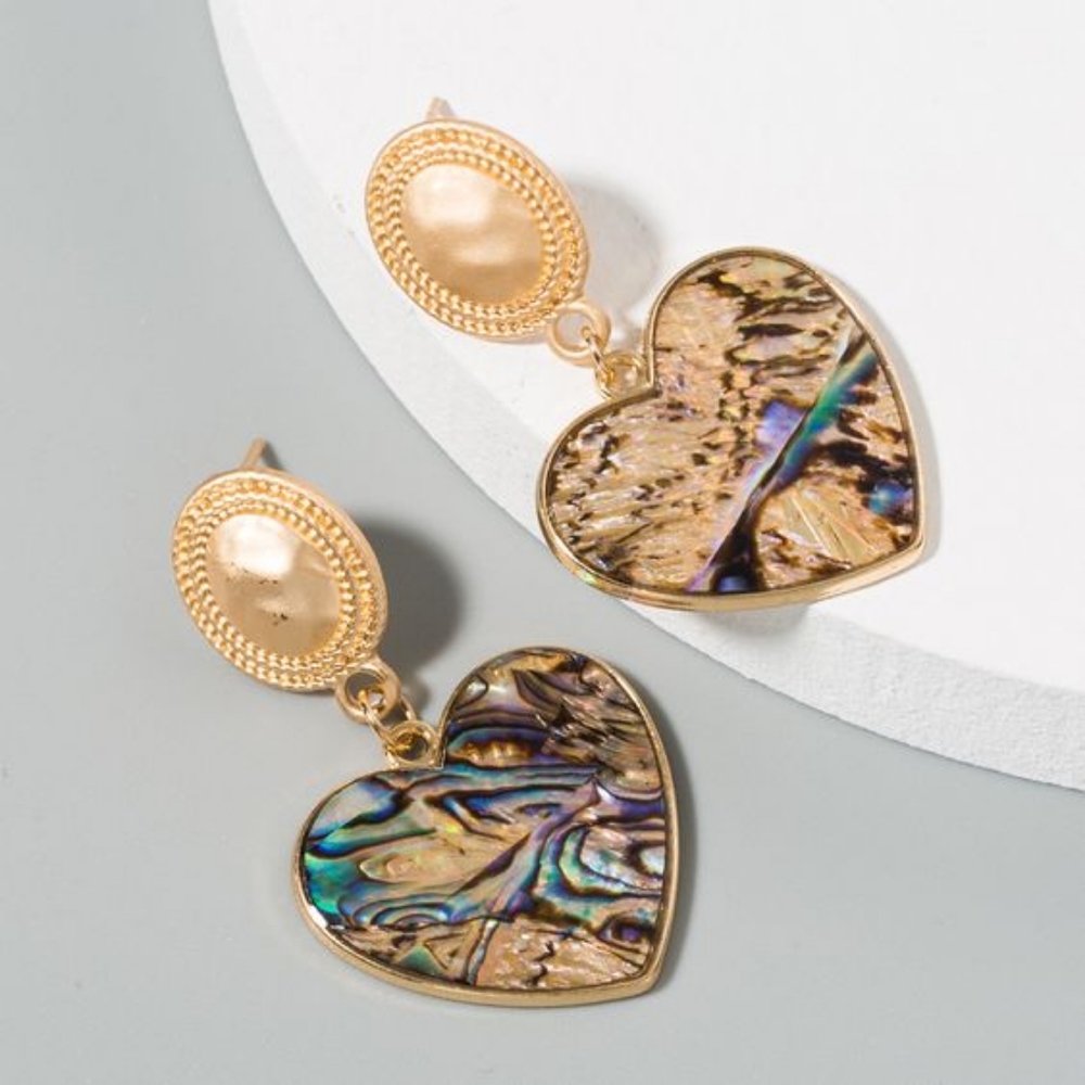 Heart vintage earrings